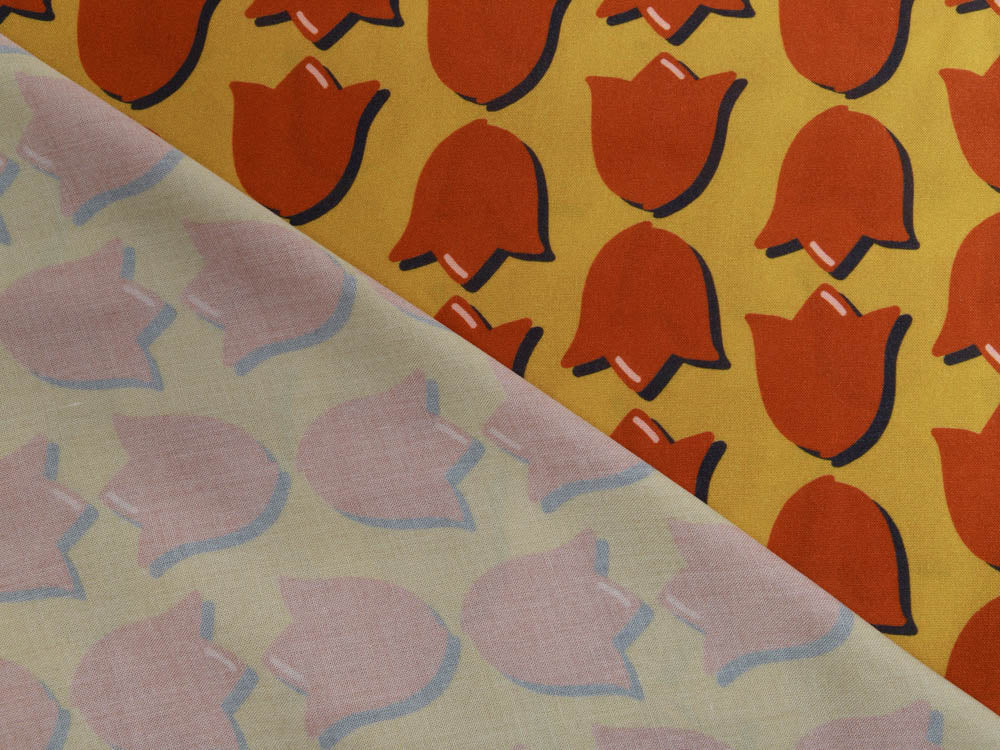 Webware Viskose Swafing #lovelyfavs Glowing Retro Tulip by Cherry Picking - 3D Tulpen