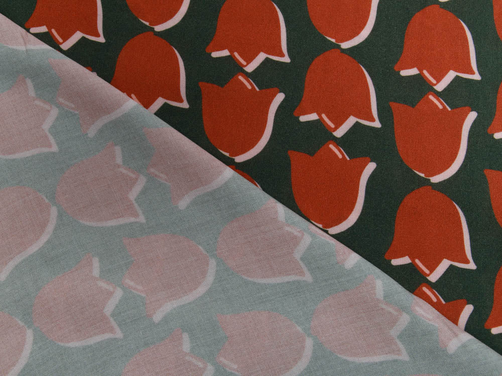 Webware Viskose Swafing #lovelyfavs Glowing Retro Tulip by Cherry Picking - 3D Tulpen