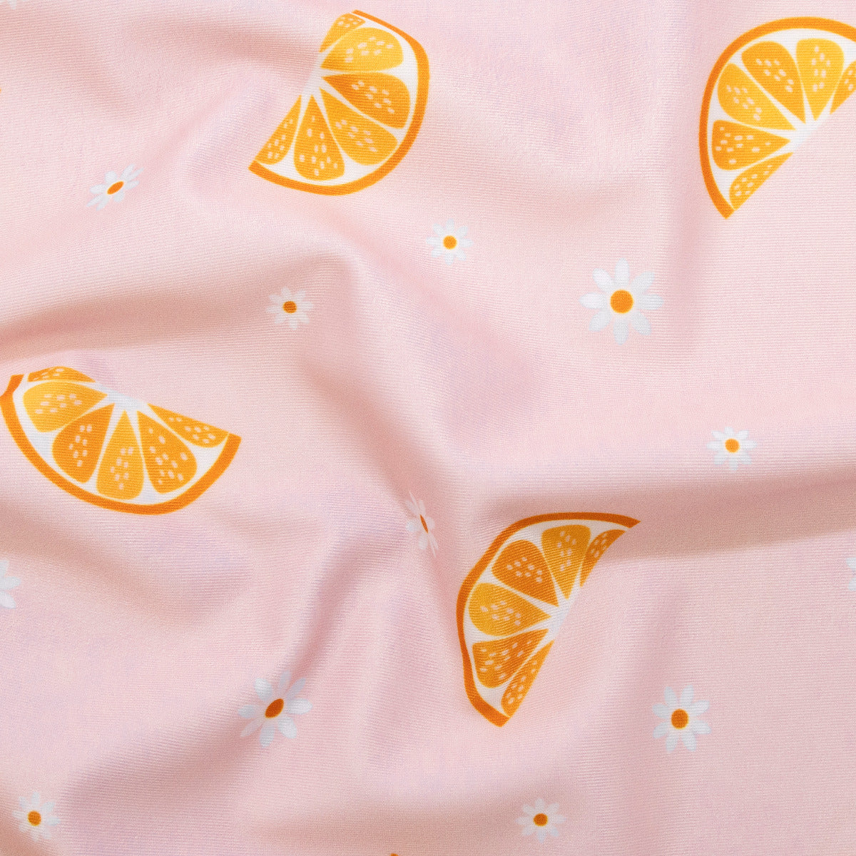 Swimwear Jersey Badestoff UV Protection UPF 50 Orangenstücke - rosa