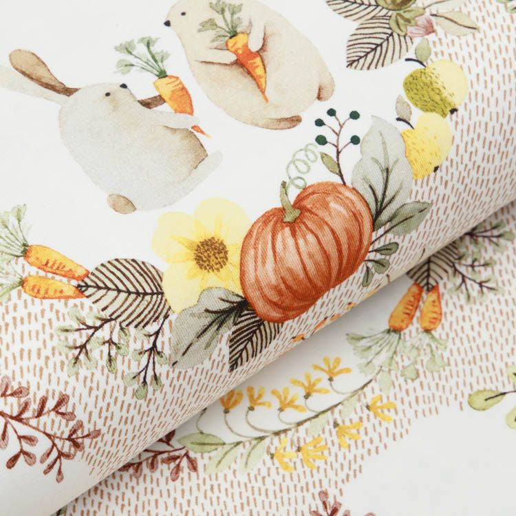 Jersey Swafing Autumn Bunny - Hasen im herbstlichen Medaillon