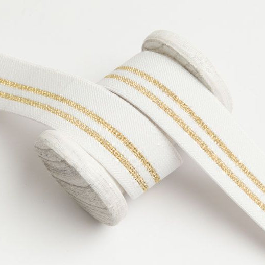 Gummiband mit Glitzer ca. 30mm - Streifen