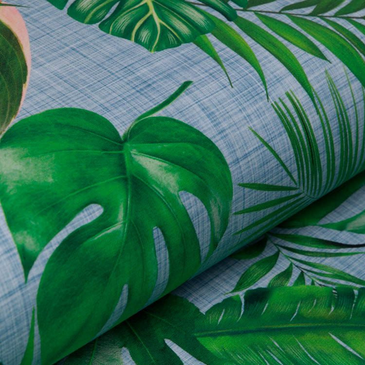 Jersey Digitalprint Stenzo - verschiedene Palmenblätter auf Kratzoptik