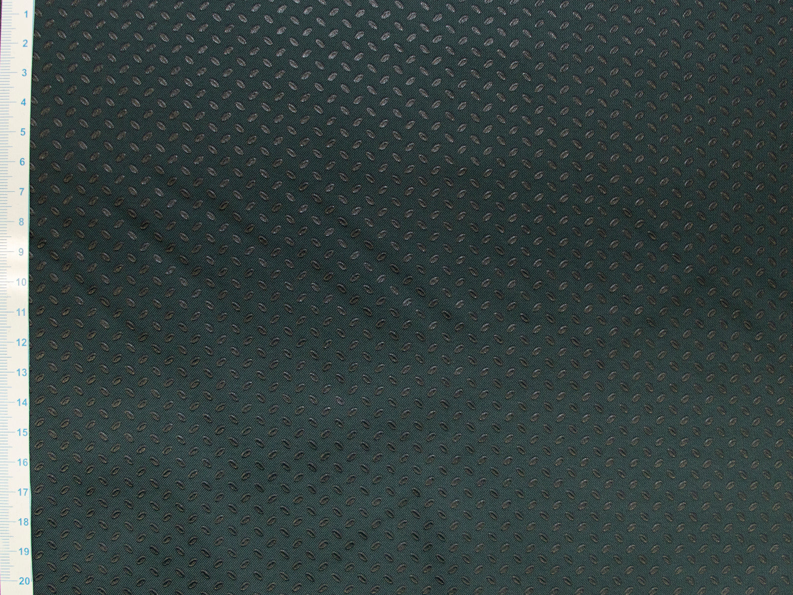 Leicht elastischer Hosenstoff - mit Gumminoppen - dunkelgrün