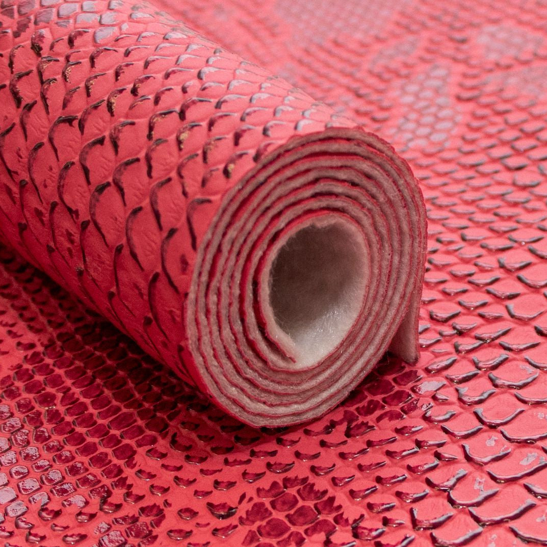 Struktur Kunstleder Coupon ca. 50 cm x 70 cm - Reptiloptik