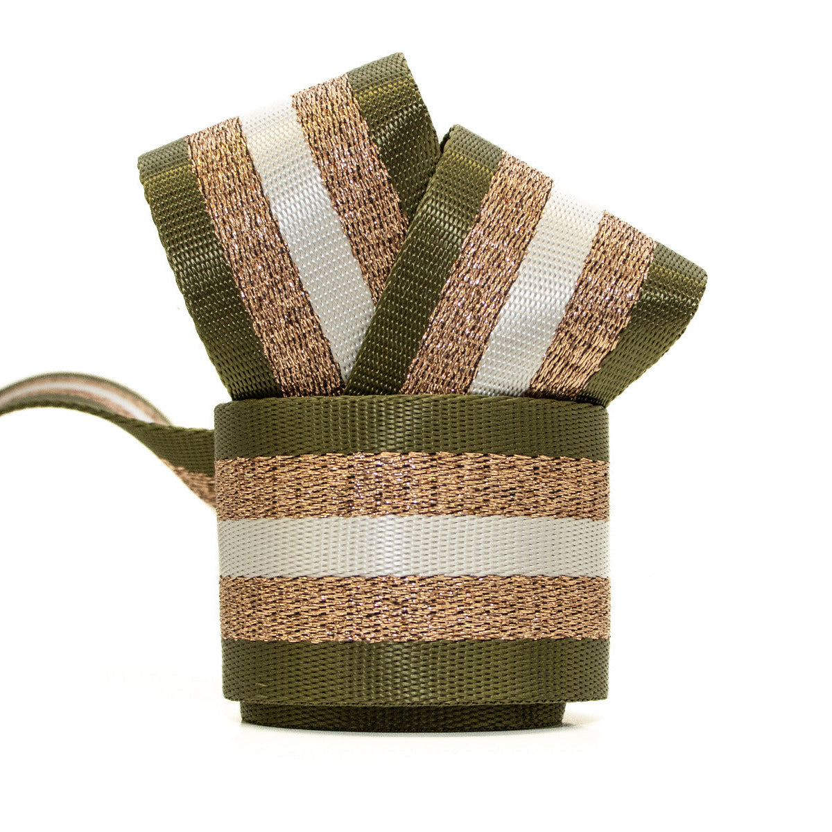 Gurtband ca. 50mm Streifen mit Glitzerfäden