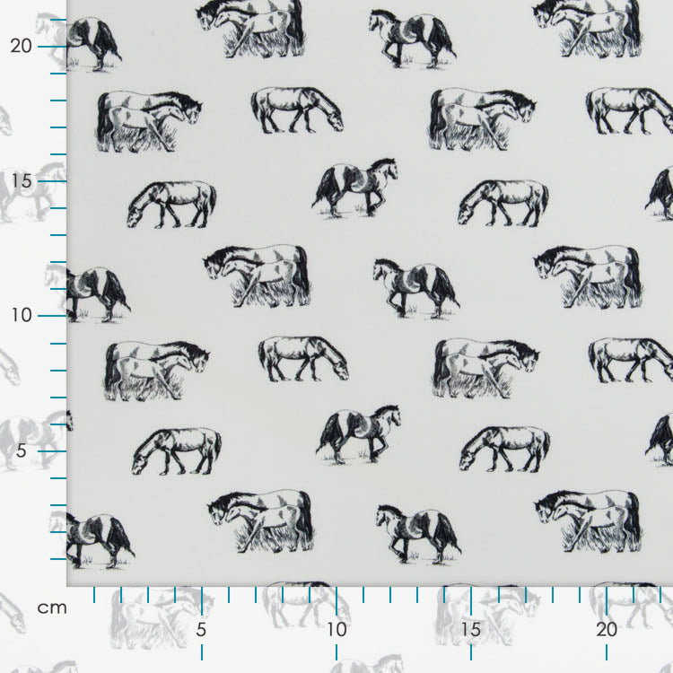 Jersey - Pferdefamilie - Wollweiß