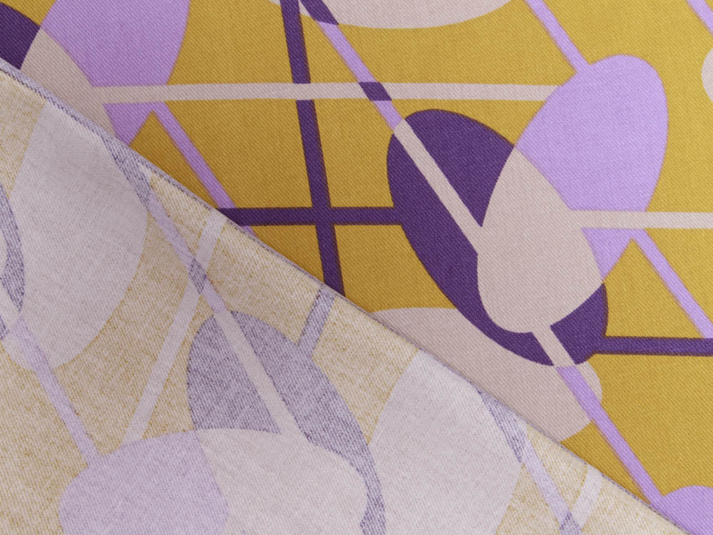 Twill Baumwolle by Tillisy - ovale Kreise und Streifen