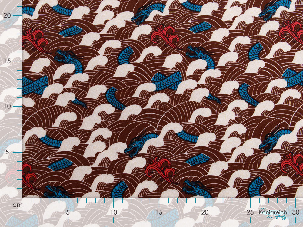 Jersey by Mies&Moos - Drachen - braun