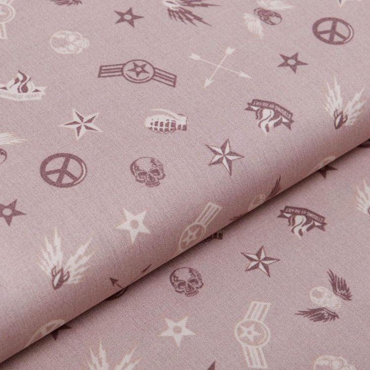 Webware Baumwolle Popeline - Armee-Utensilien