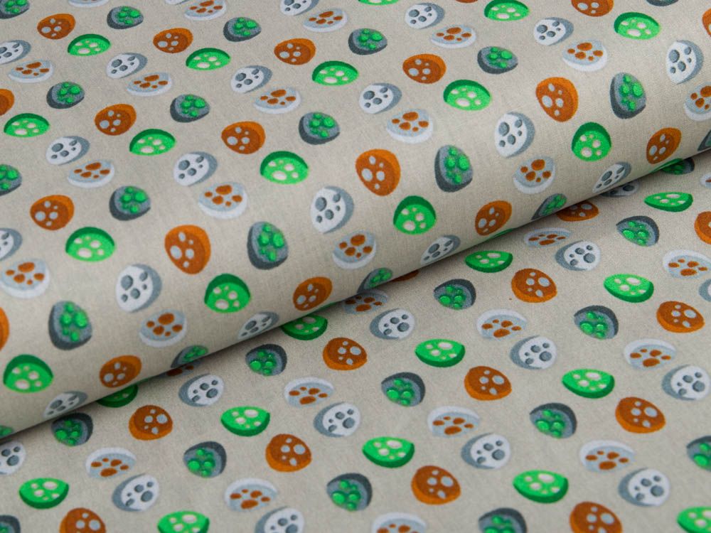 Webware Popeline - kleine Steine - sand