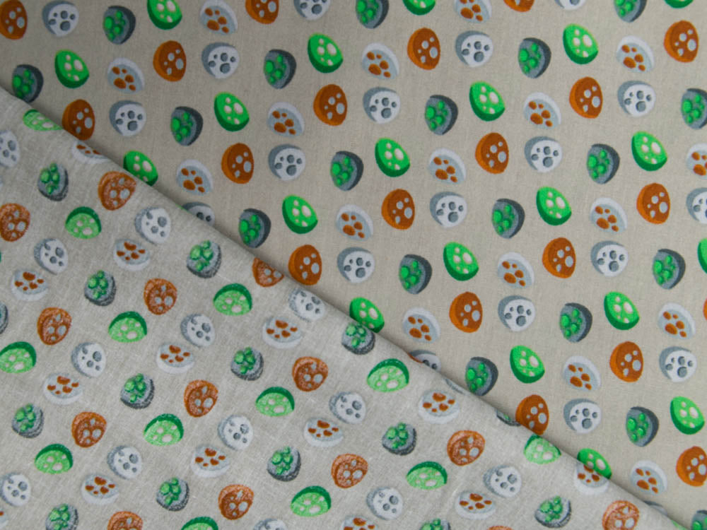 Webware Popeline - kleine Steine - sand