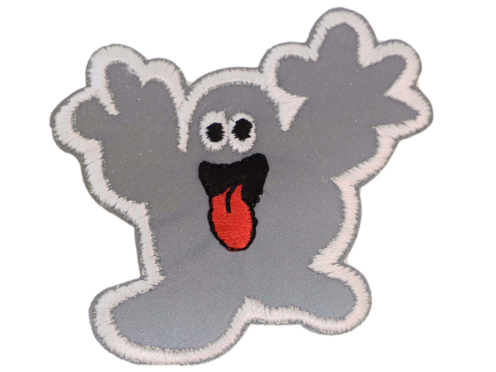 Applikation zum Aufbügeln Reflektor - reflektierender Geist – grau