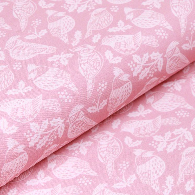 Jersey Fräulein von Julie - verschiedene Vögel - altrosa