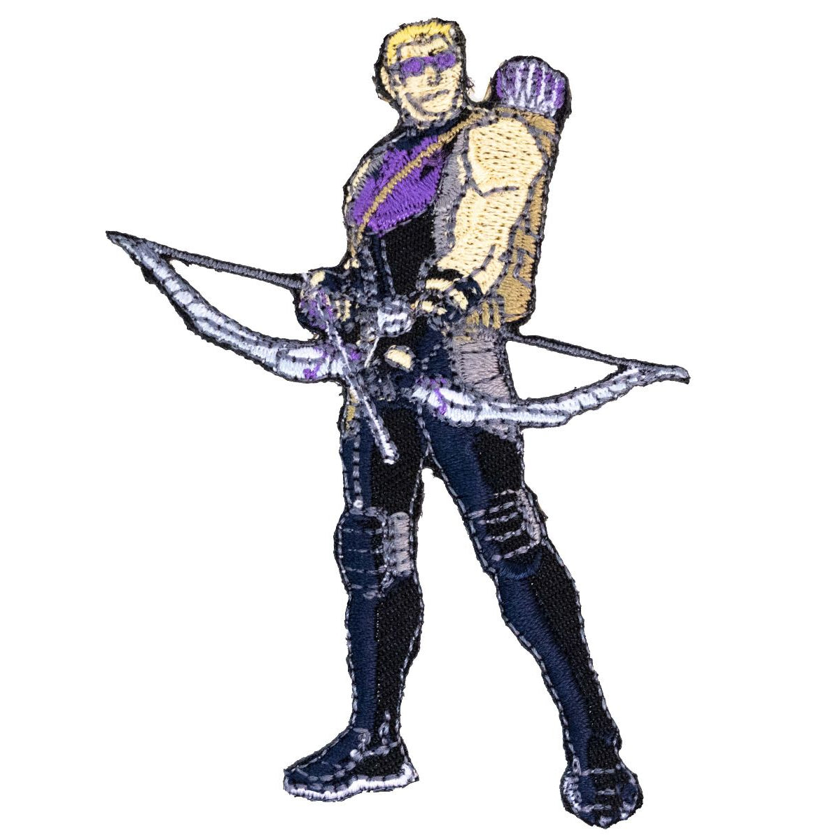 Applikation zum Aufbügeln Marvel - Hawkeye ca. 70mm x 90mm - schwarz