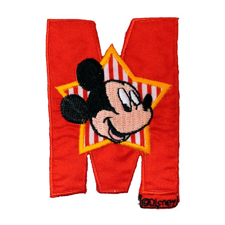 Applikation zum Aufbügeln - Disney - Mickey Mouse ca. 53mm x 80mm – rot