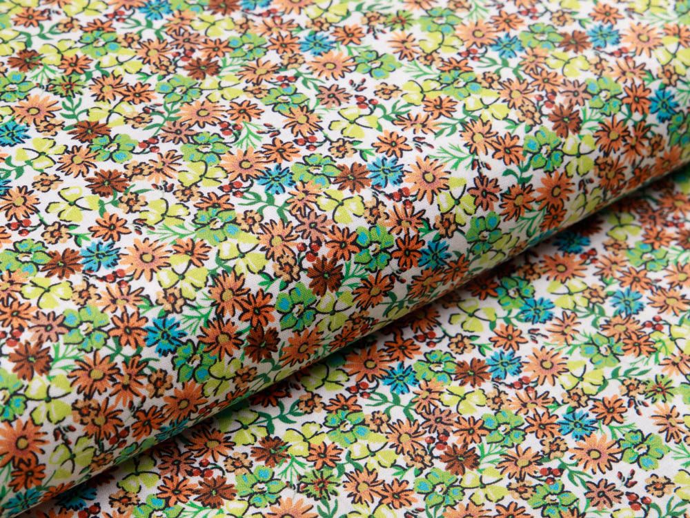 Webware Popeline Baumwolle Digitaldruck - Blumenmeer