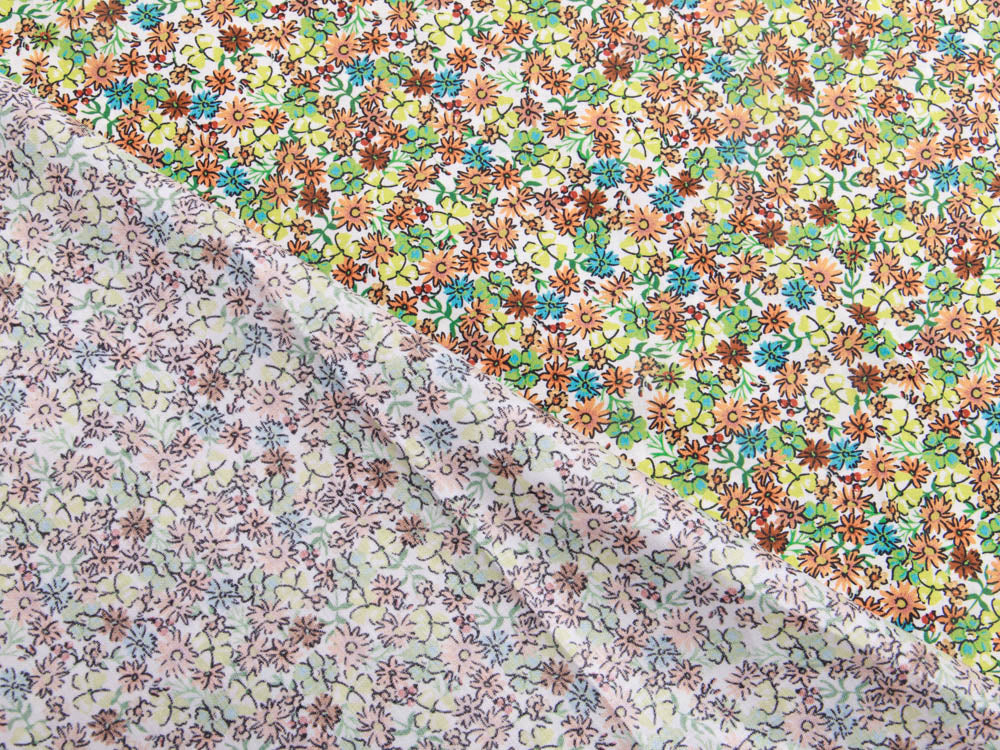 Webware Popeline Baumwolle Digitaldruck - Blumenmeer