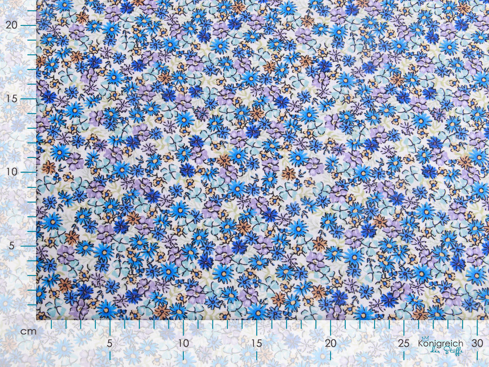 Webware Popeline Baumwolle Digitaldruck - Blumenmeer