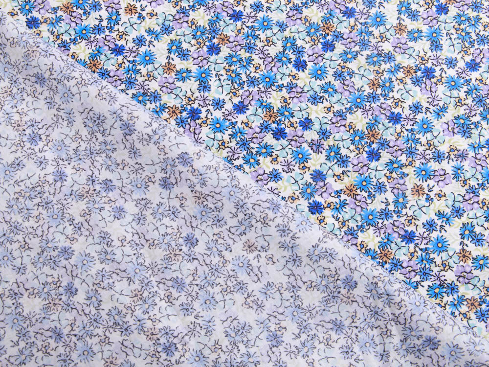 Webware Popeline Baumwolle Digitaldruck - Blumenmeer