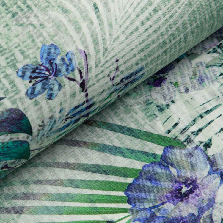 Jersey Digitaldruck Stenzo - traumhaftes Blütenmuster - grün