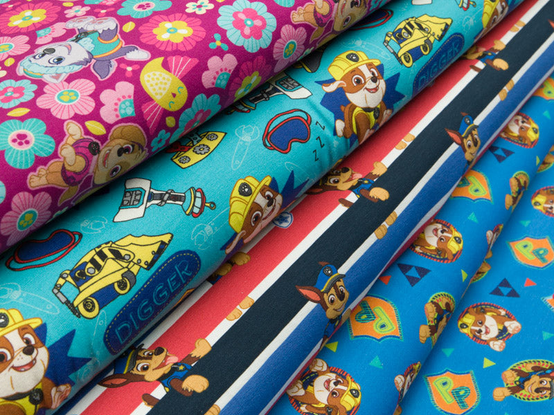 Jersey Swafing Paw Patrol - Skye und Regenbögen - rosa