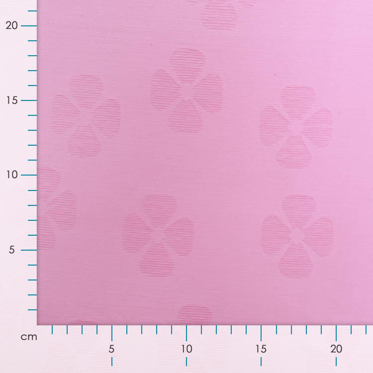 Strickstoff Jacquard - 3D Orchideen - rosa