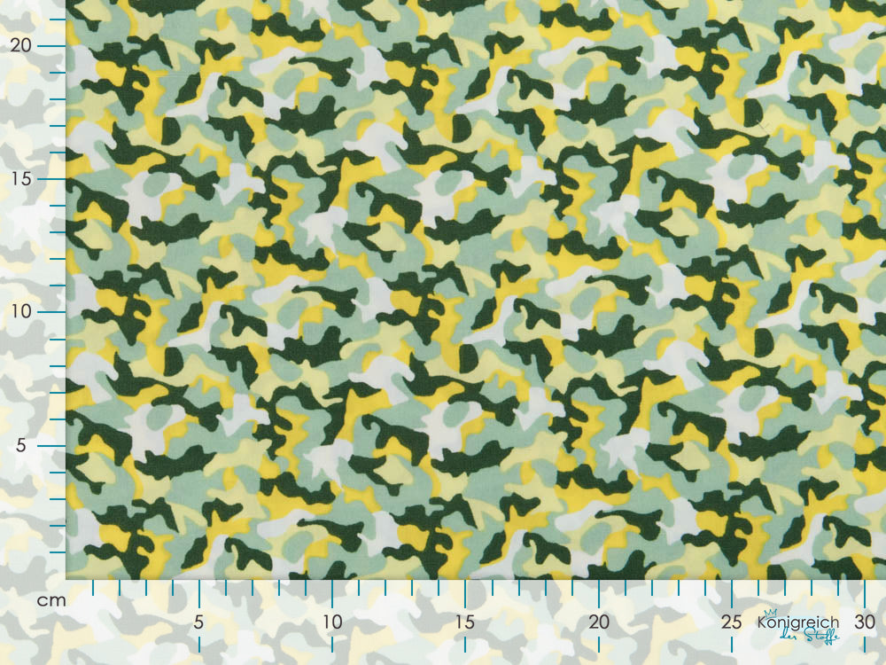 Webware Viskose - Camouflage - grün