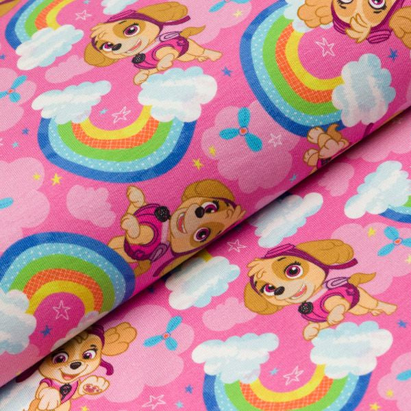 Jersey Swafing Paw Patrol - Skye und Regenbögen - rosa