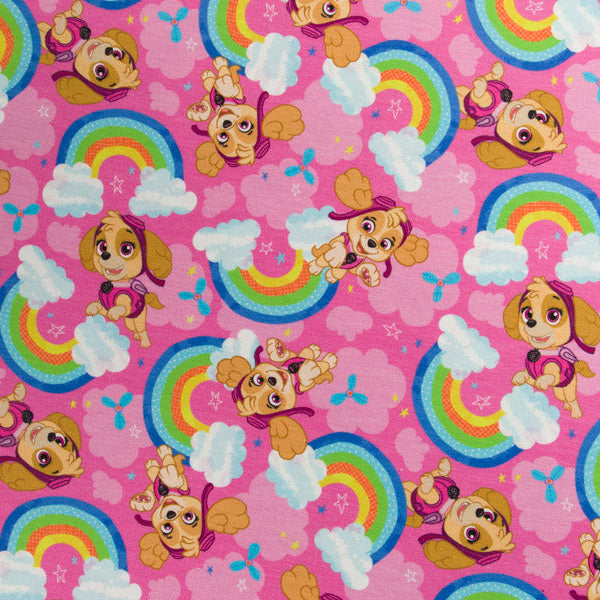 Jersey Swafing Paw Patrol - Skye und Regenbögen - rosa