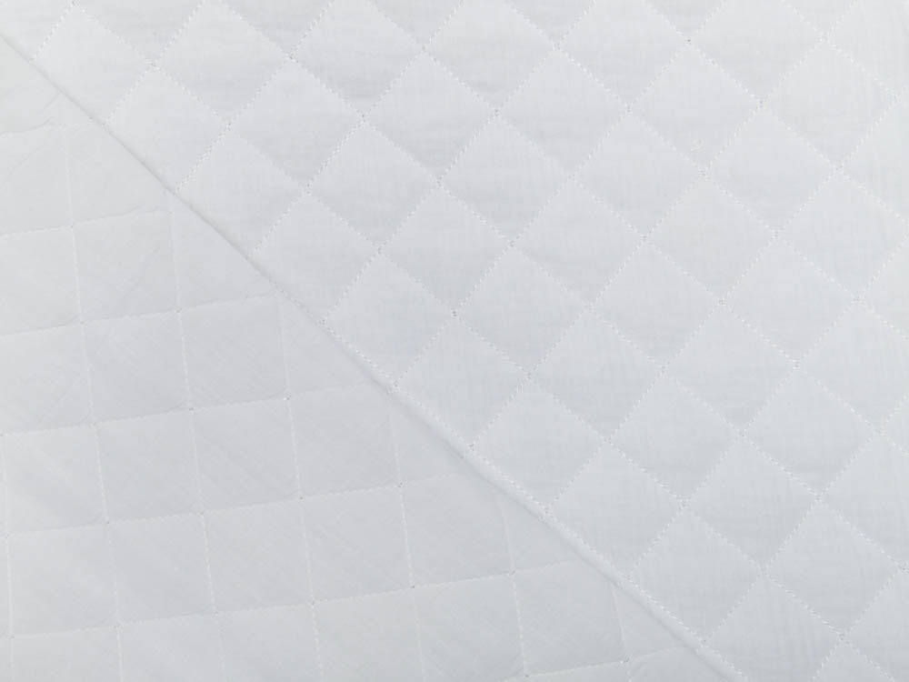 Musselin Double Gauze Rautenstepper - uni