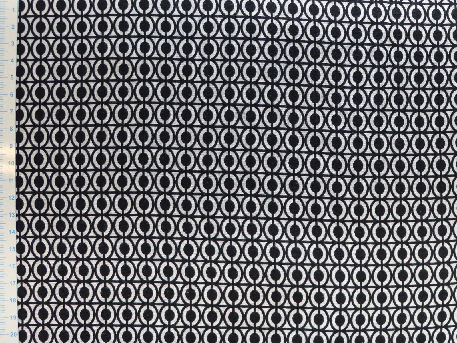 Webware Viskose - Ornamente - weiß - schwarz