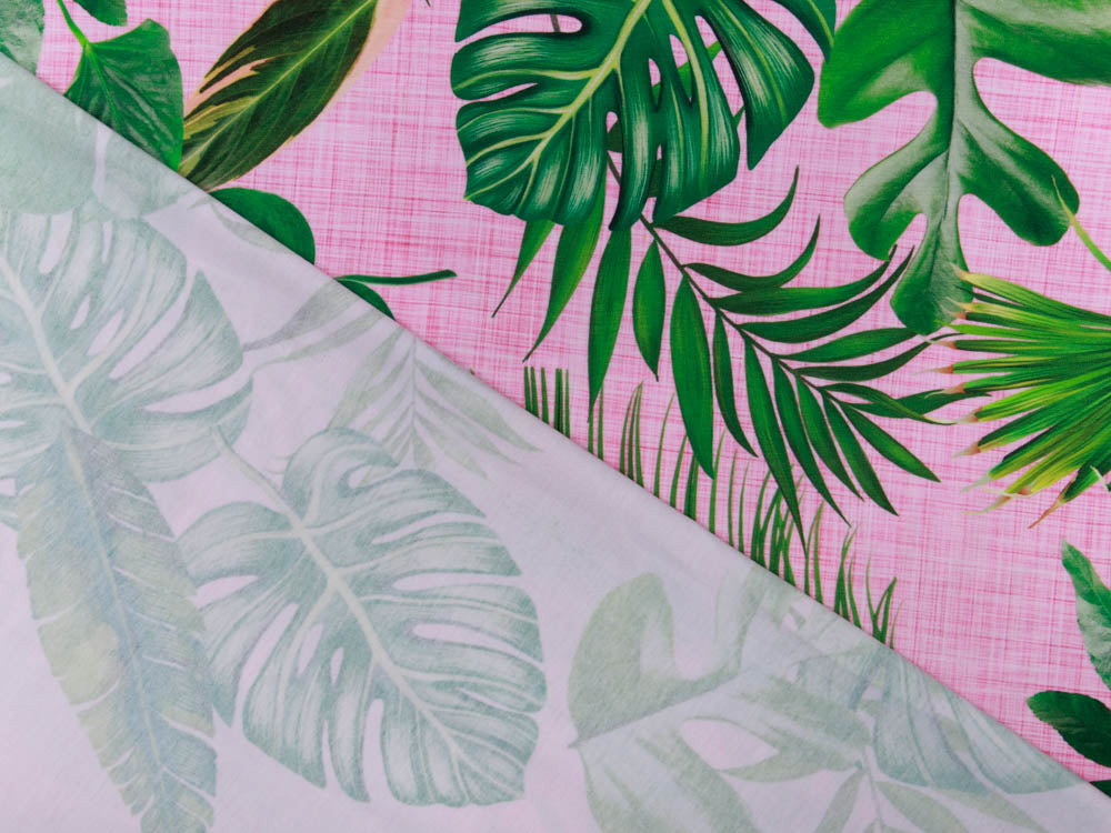 Jersey Digitalprint Stenzo - verschiedene Palmenblätter auf Kratzoptik