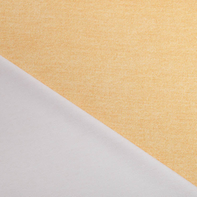 Sweat French Terry Digitaldruck in Jeansoptik - gelb