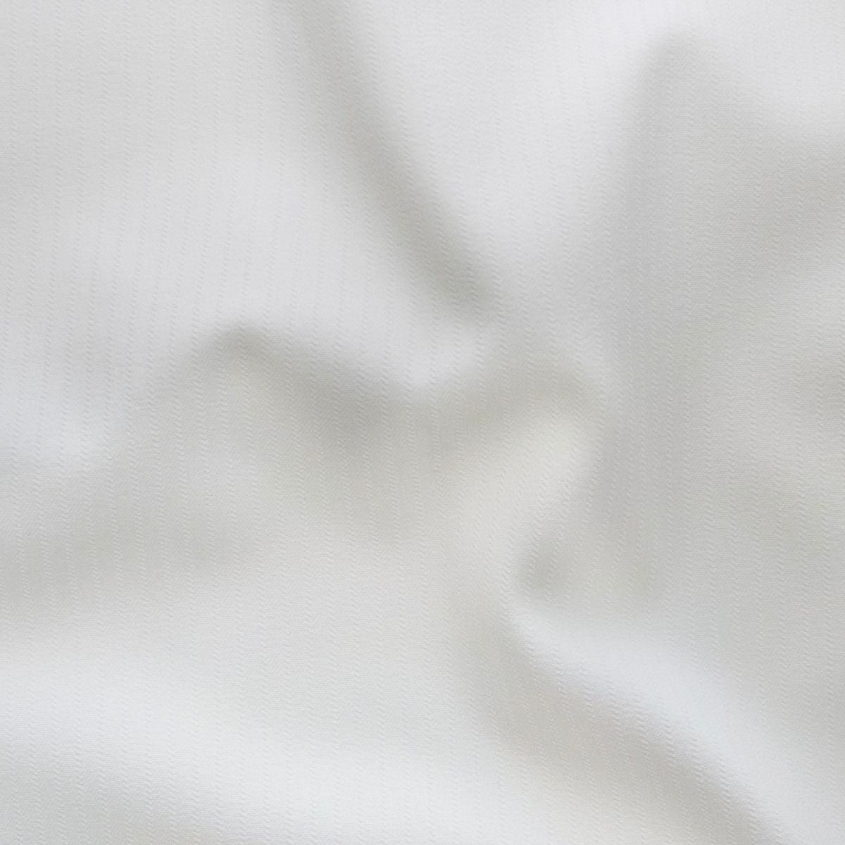 Hosenstoff dehnbar - Nadelstreifen - weiß