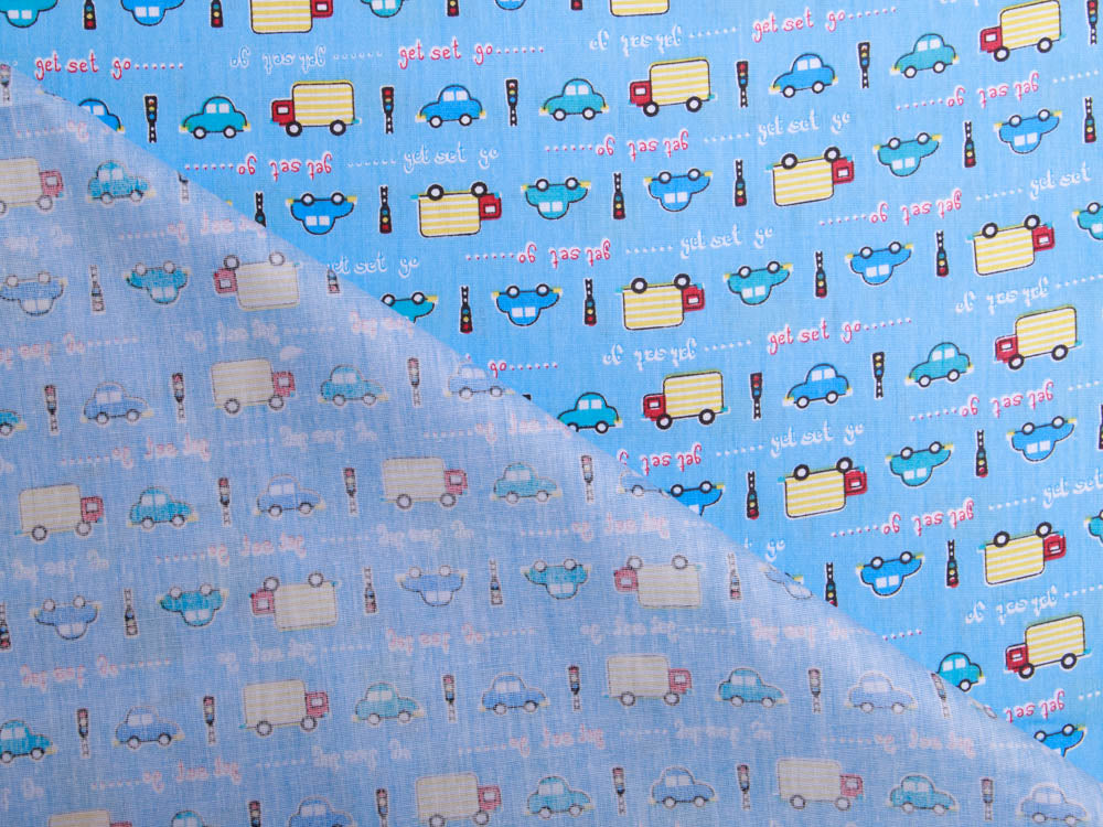 Twill Baumwolle - verschiedene Fahrzeuge