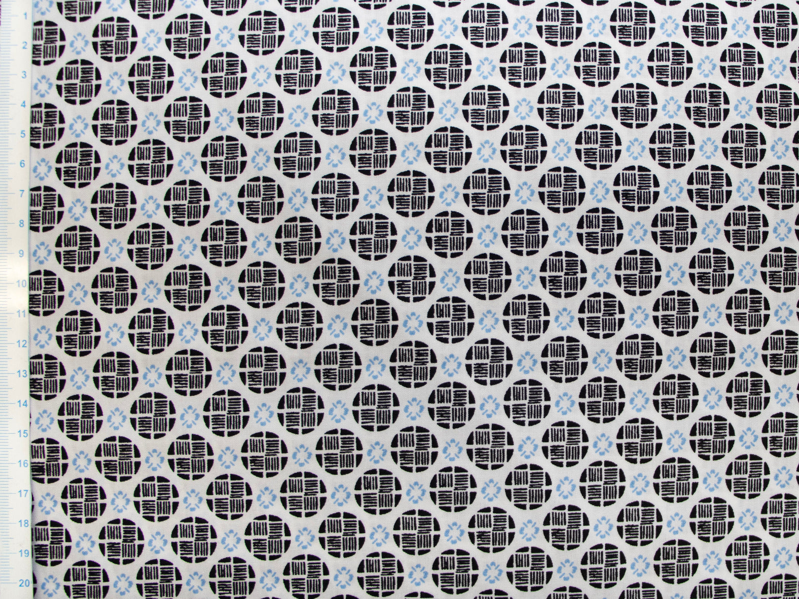 Webware Baumwolle - Abstraktes Muster - weiß