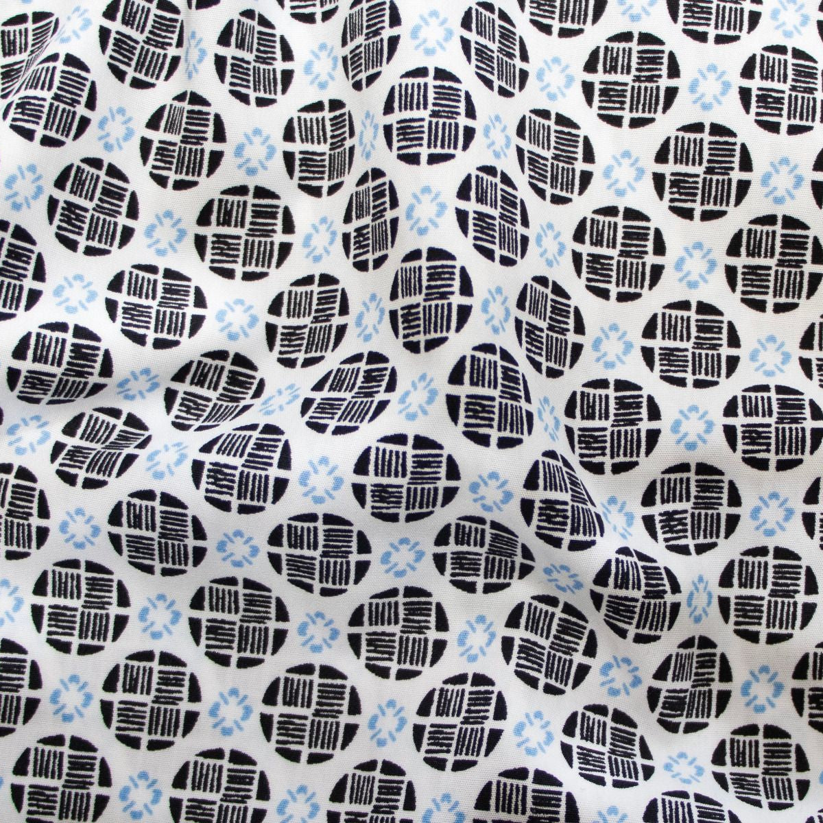 Webware Baumwolle - Abstraktes Muster - weiß