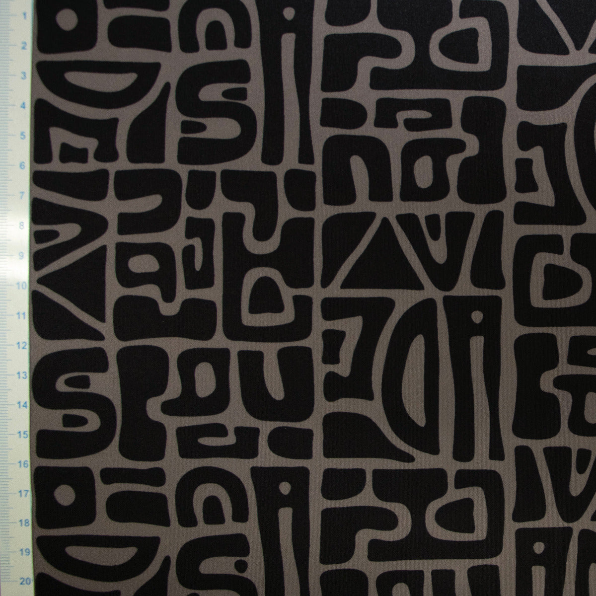 Yoga Sportstoff - Abstraktes Muster - braun