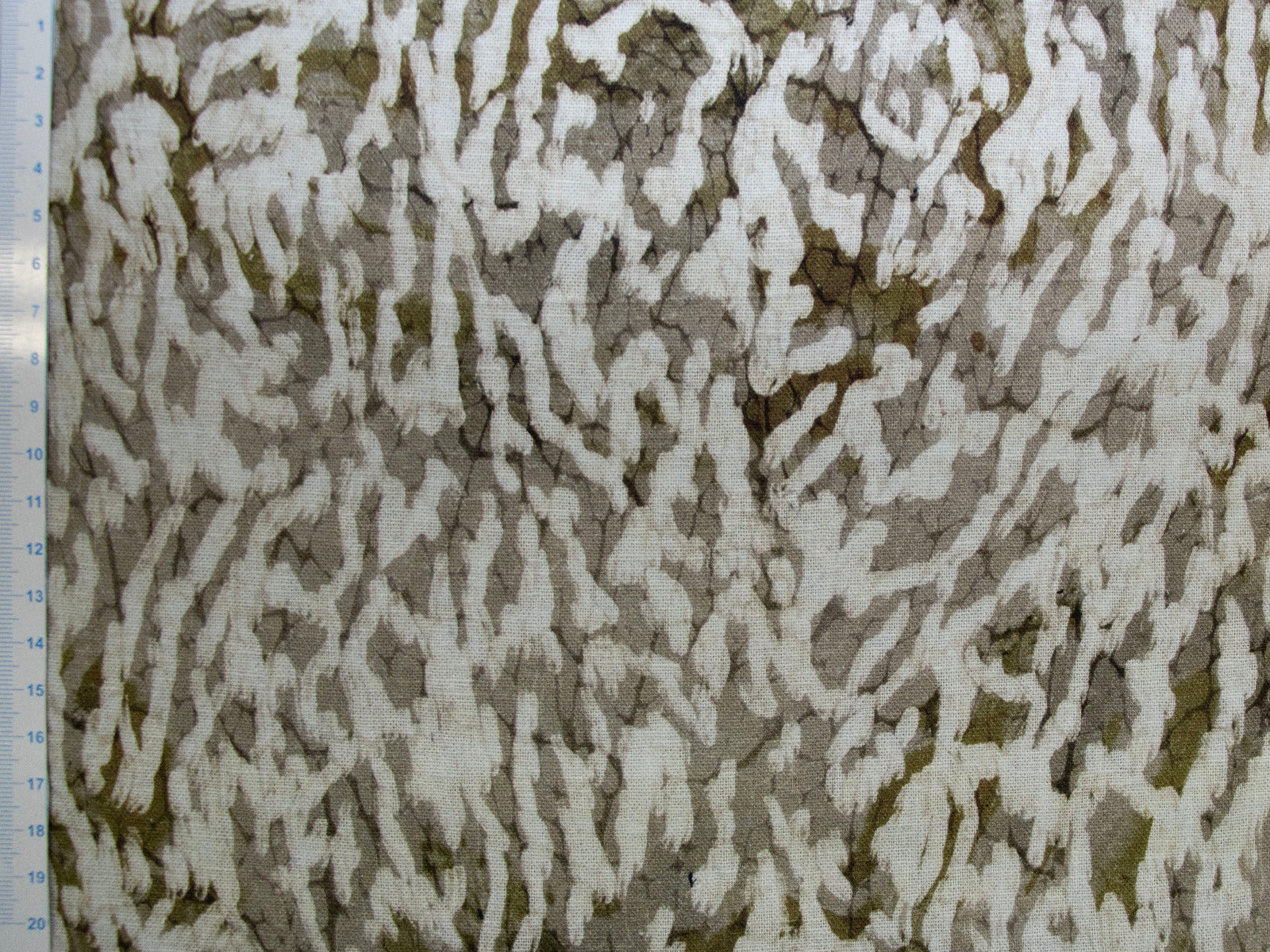 Webware Viskose Leinen - Animalprint - grau - grün