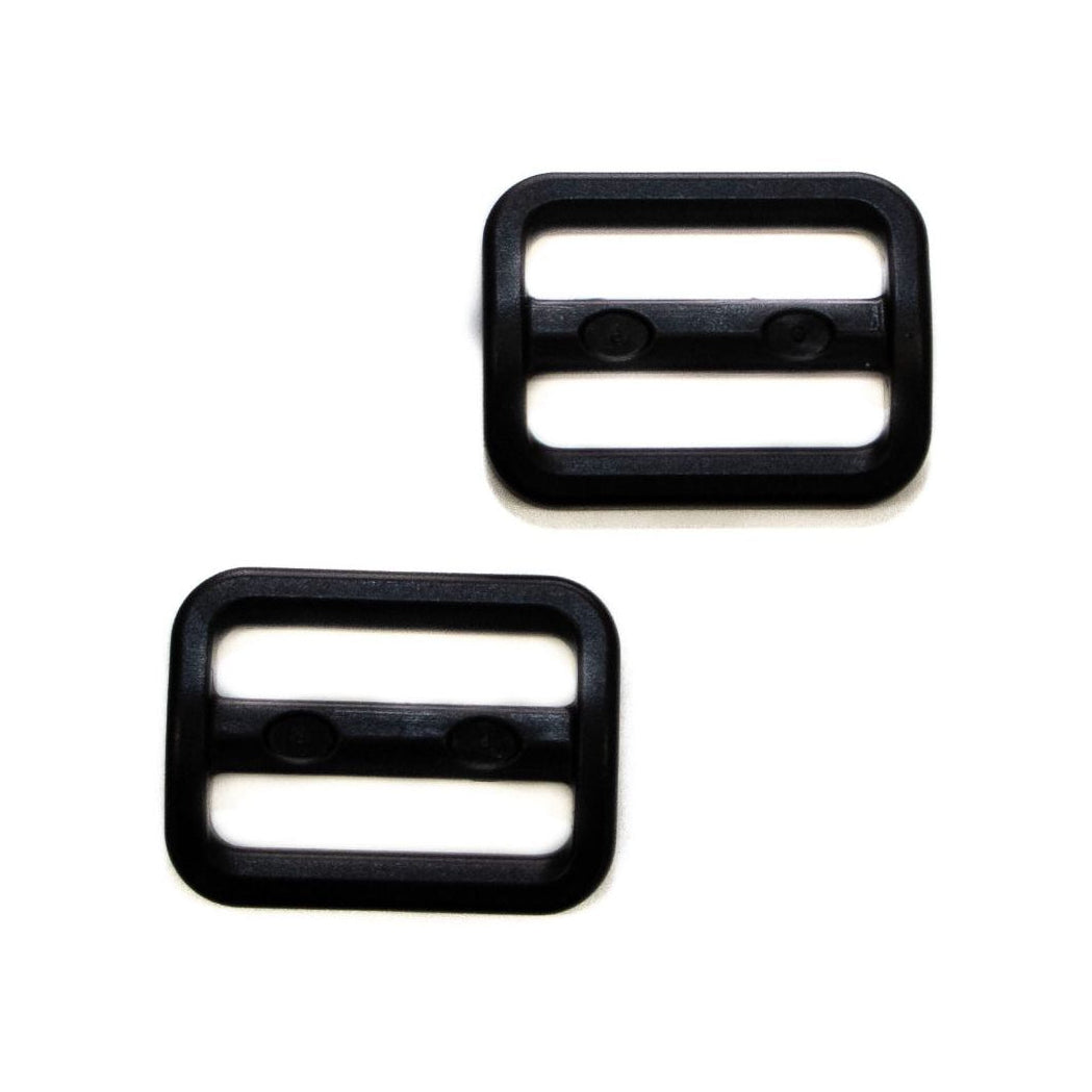 Leiterschnalle aus Kunststoff 25 mm - schwarz