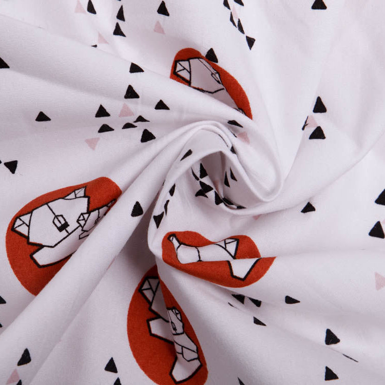 Webware Popeline Baumwolle Digitaldruck - Origami Bären