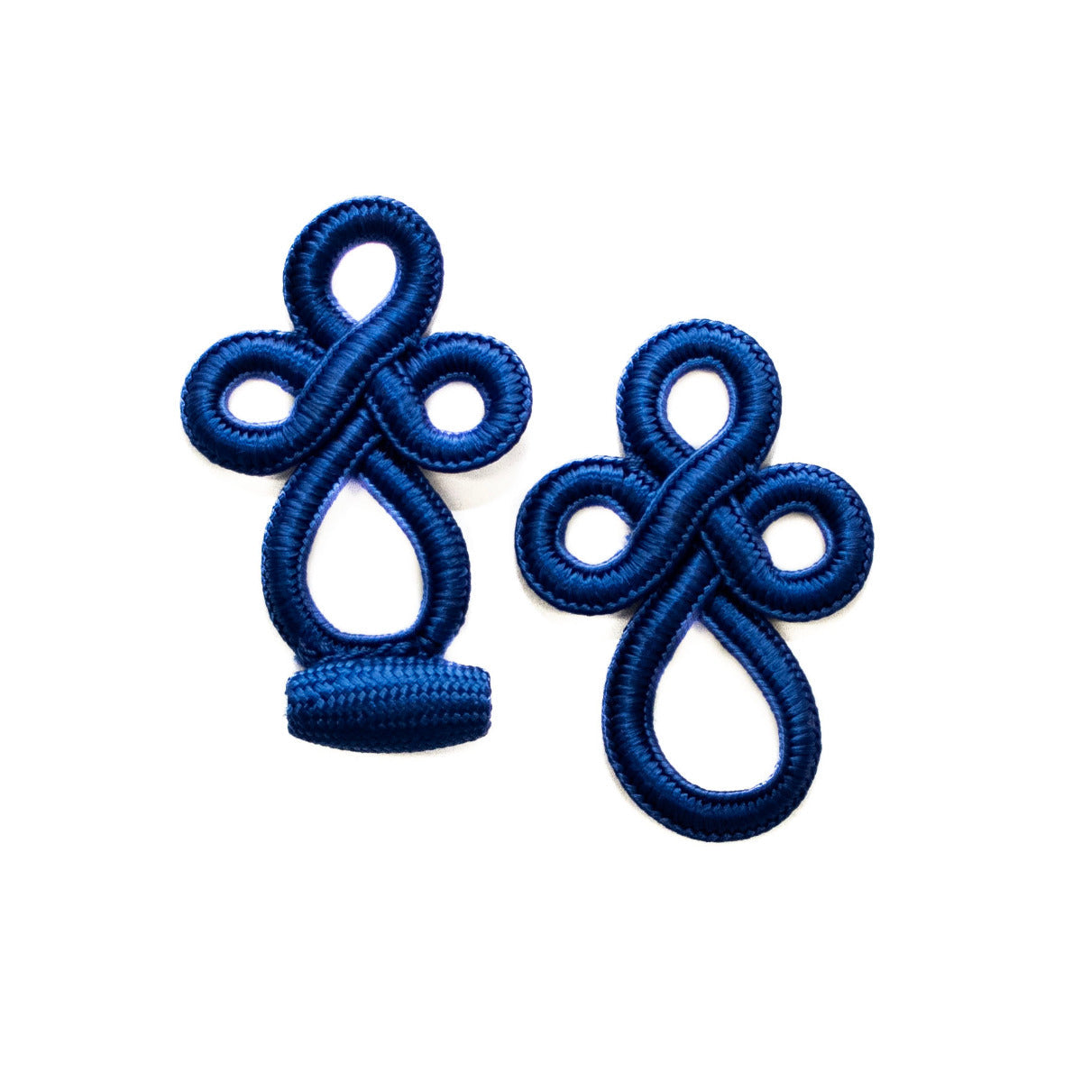 Posamentenverschluss 3 cm x 4,5 cm - blau