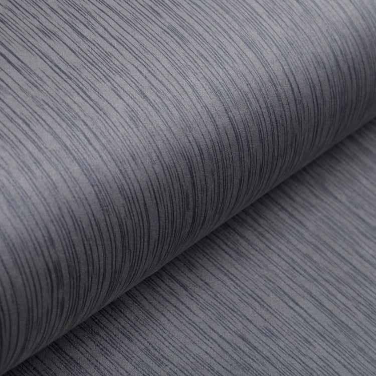 Wildlederimitat mit Foliendruck - Streifenlock - grau