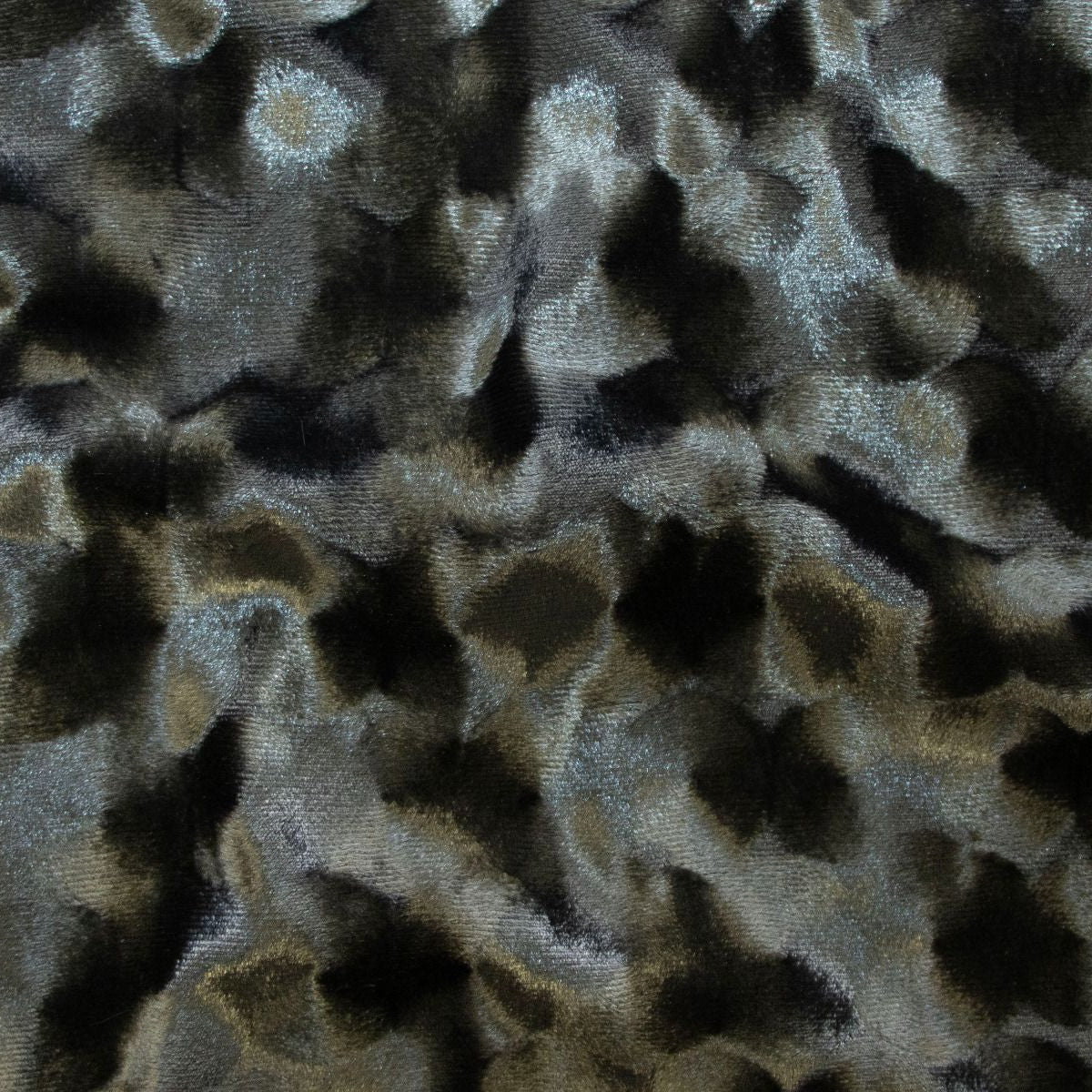 Velours Stretch - Holografrisches Punktedesign