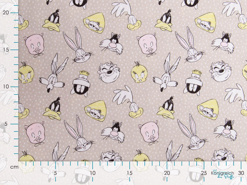 Webware Baumwolle Swafing - Looney Tunes Little Dreamer - beige