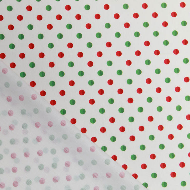 Webware Baumwolle Swafing Noel - Weihnachtspunkte - weiß