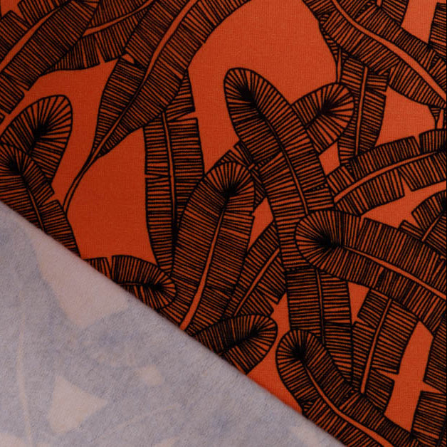 Angerauter Sweat Avalana - Federn - orange