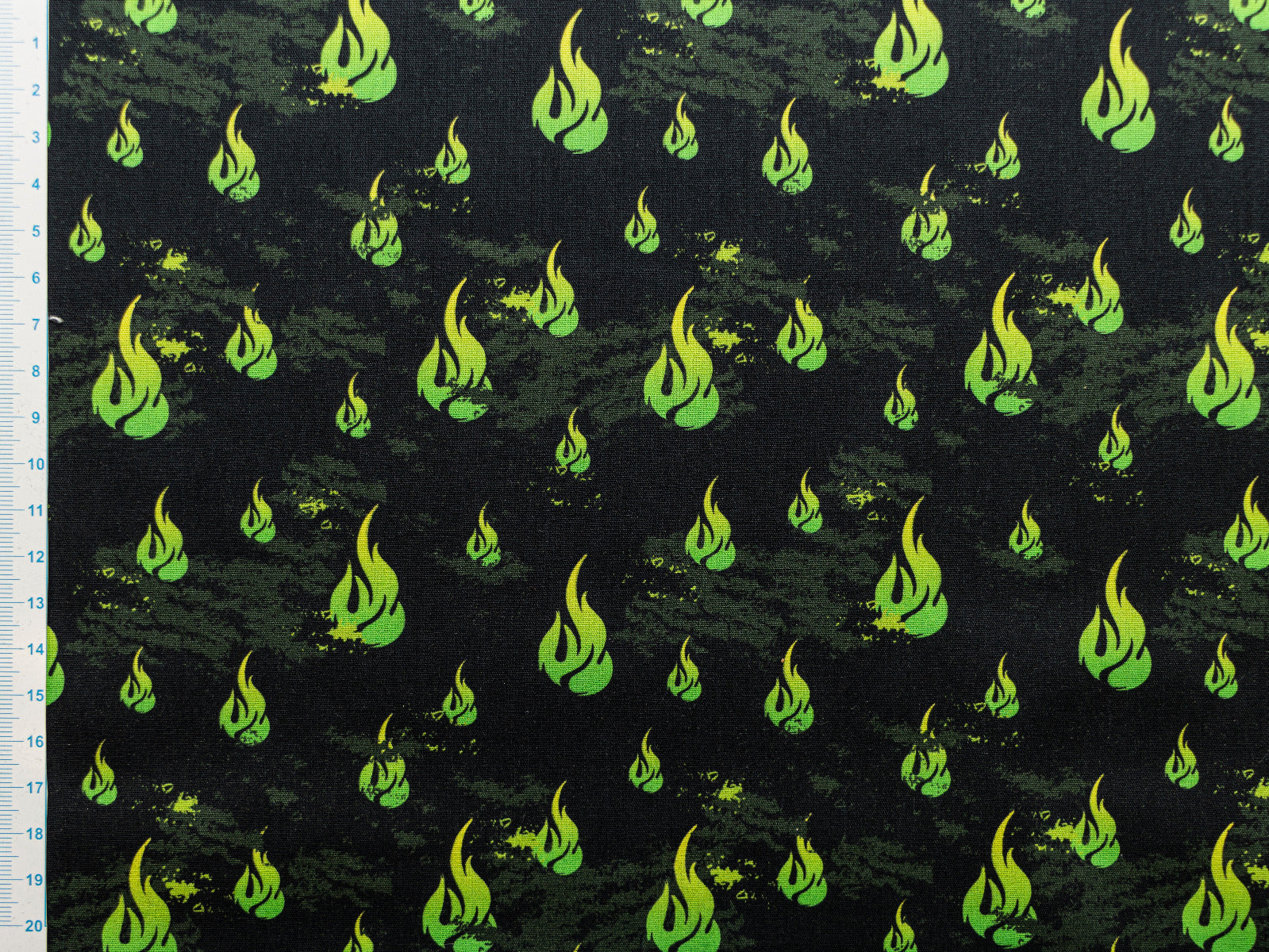 Webware Baumwolle Swafing Mystic Dragons by Steinbeck - Drachenfeuer - schwarz