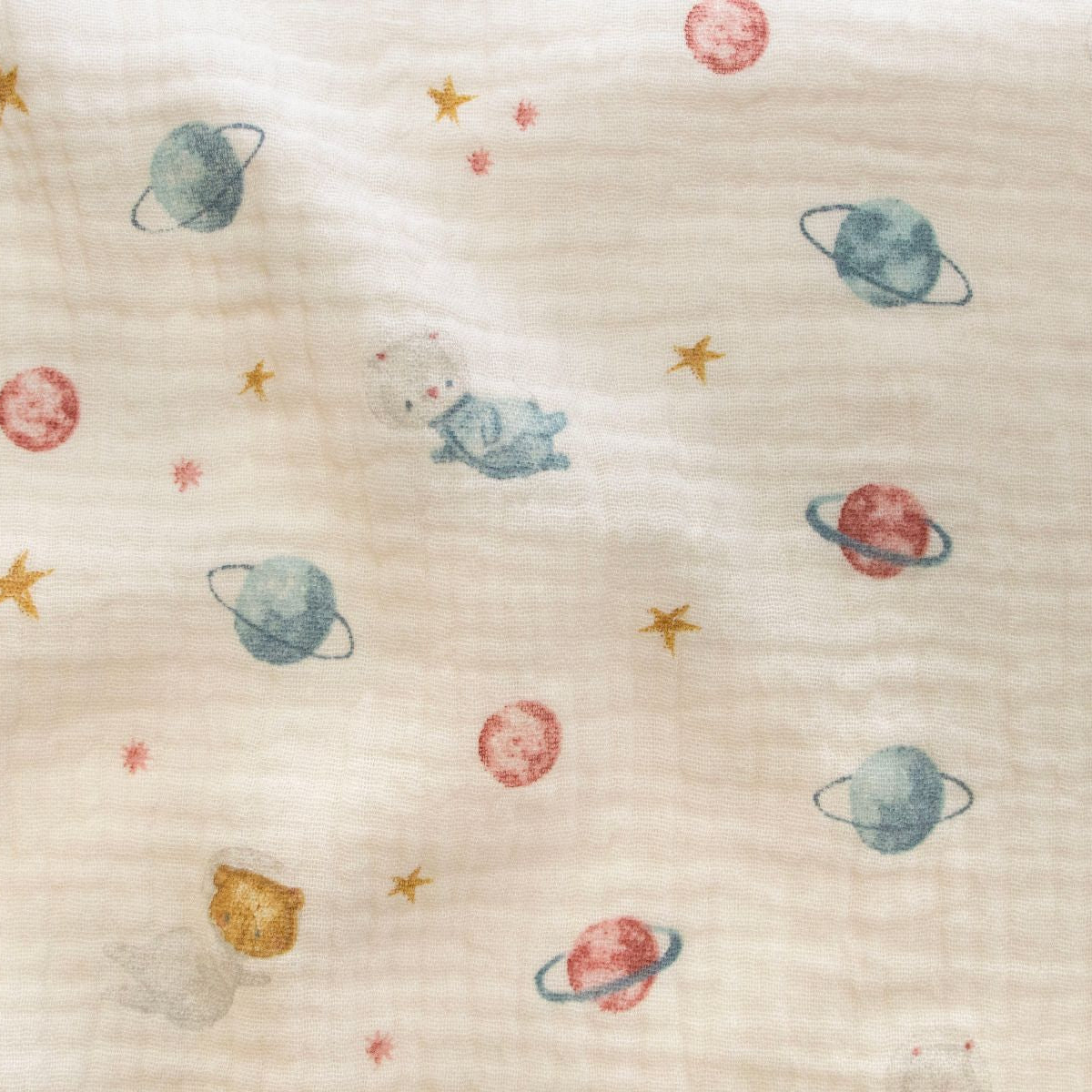 Musselin Baumwolle Double Gauze - Weltraum