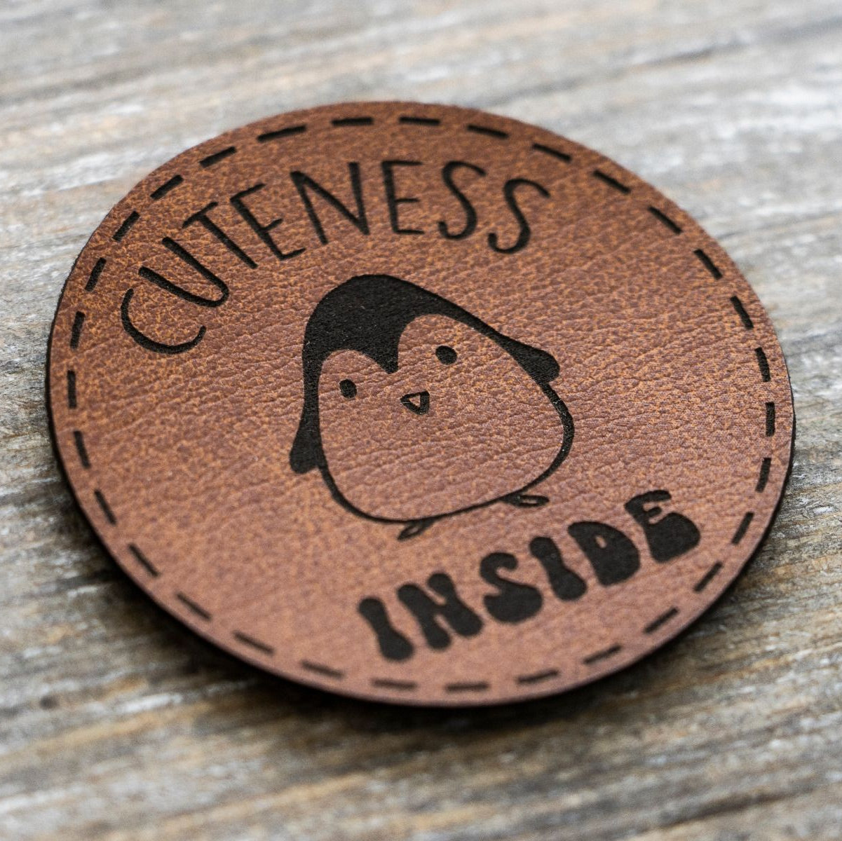 Label Kunstleder soft KDS & Janeas World - Cuteness inside - braun